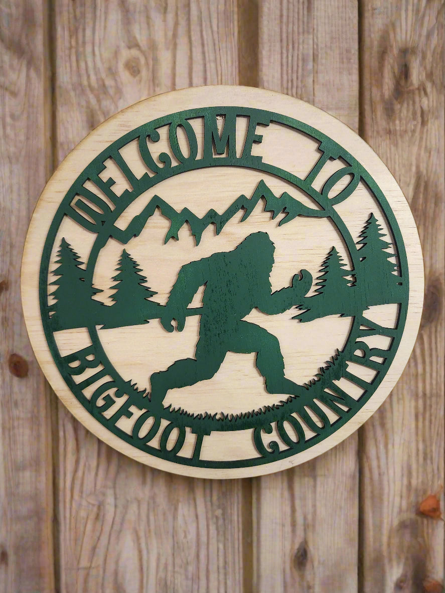 Bigfoot Country Welcome Sign