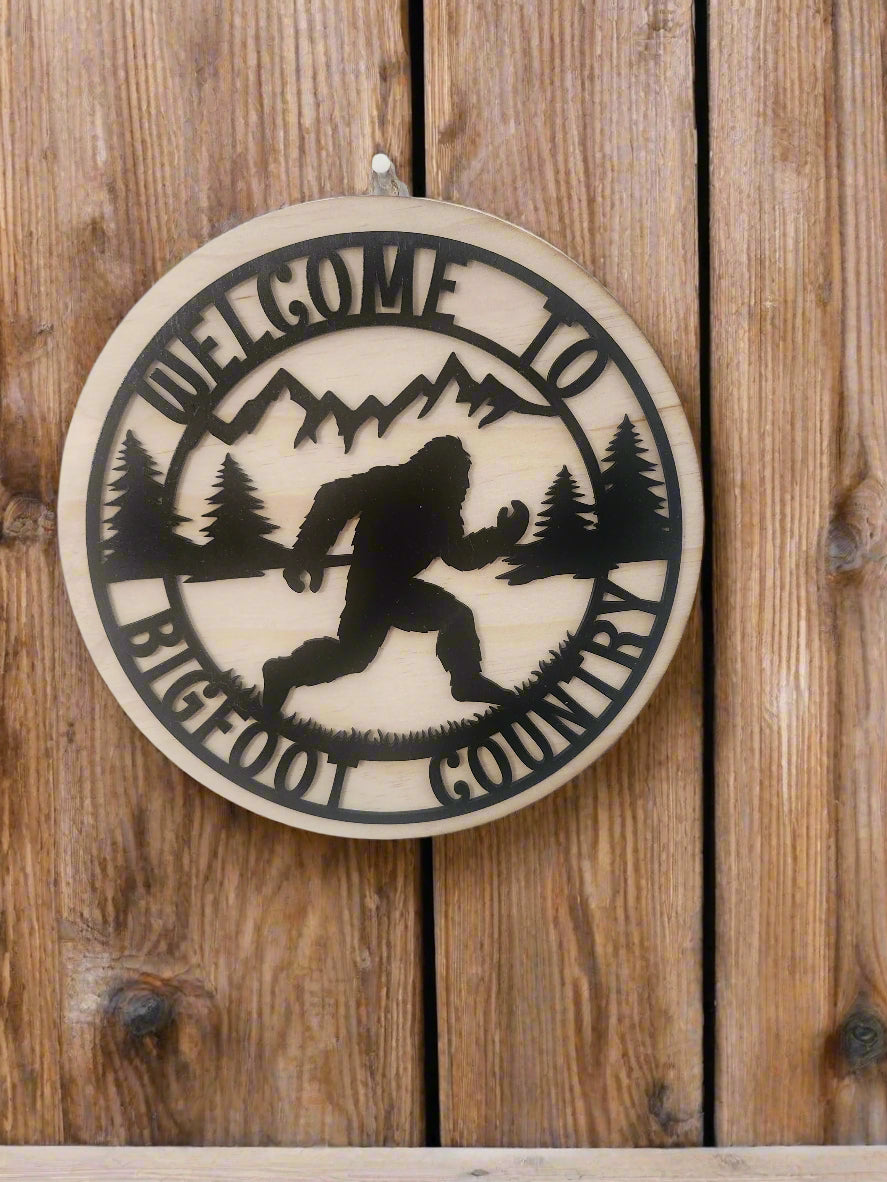 Bigfoot Country Welcome Sign