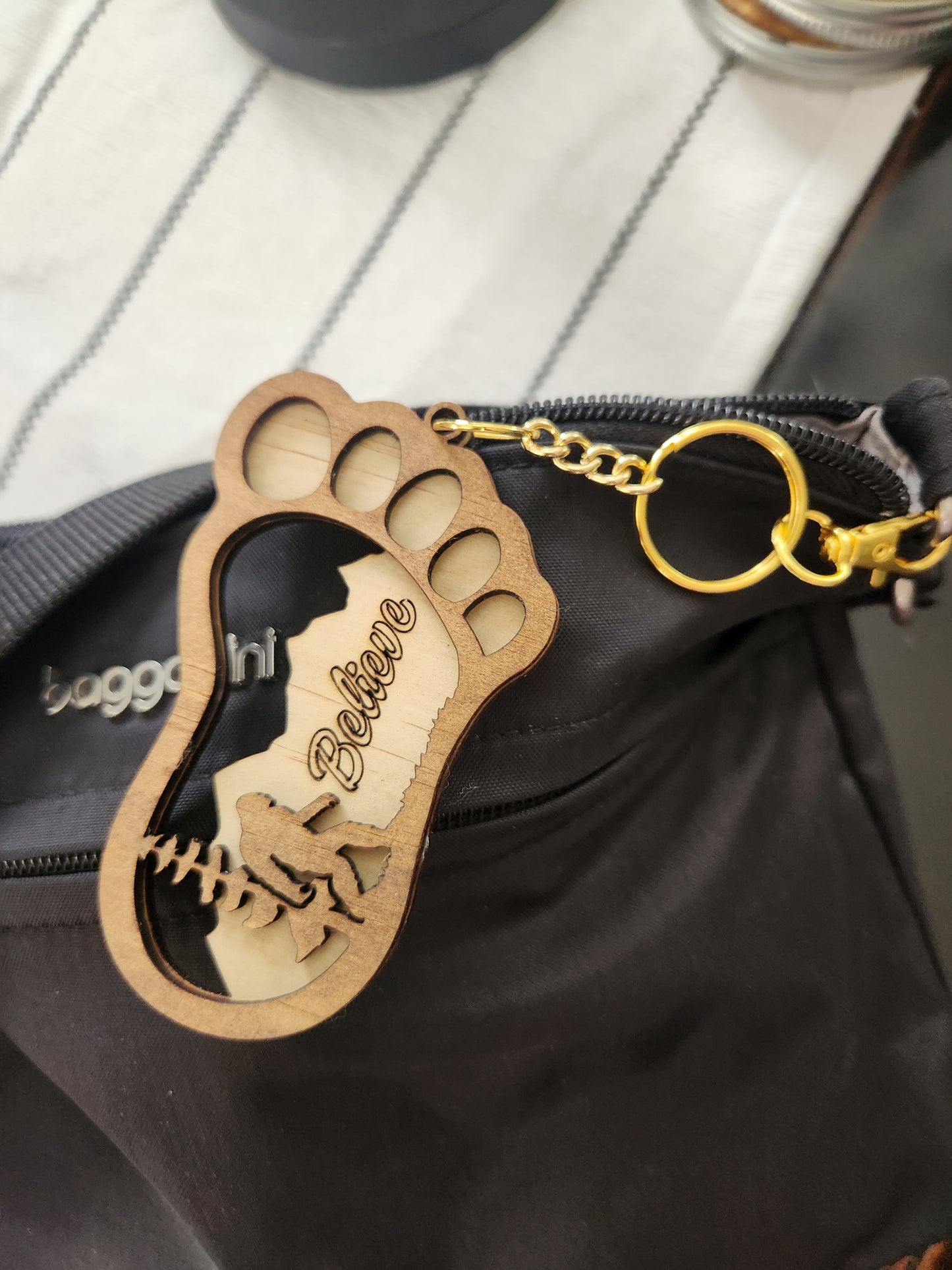 Bigfoot Keychain/Bag Tag