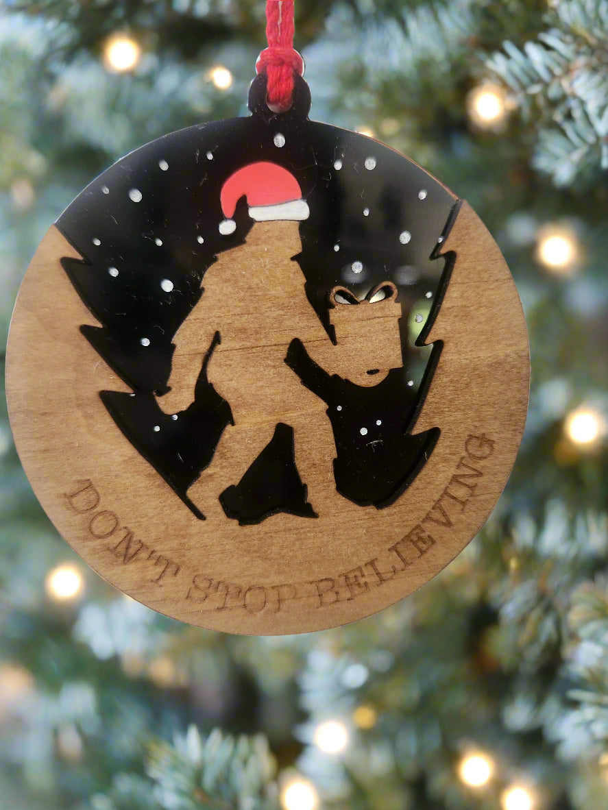 Bigfoot Christmas Ornament