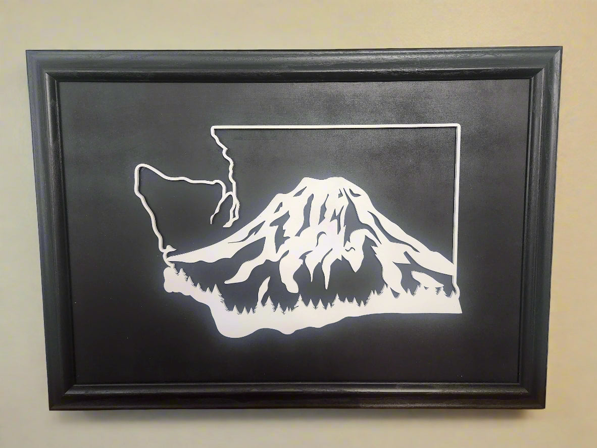 Washington State W/Mt. Rainer Picture