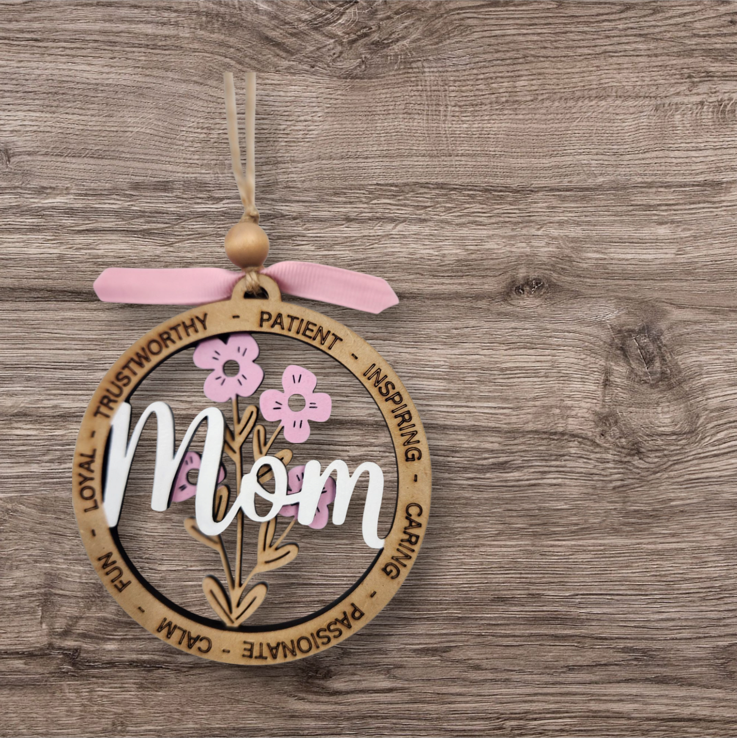 Mom Ornament 4"Hx3 3/4" W