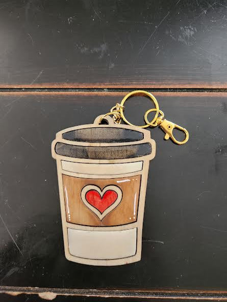 Latte Key Chain/Bag Tag