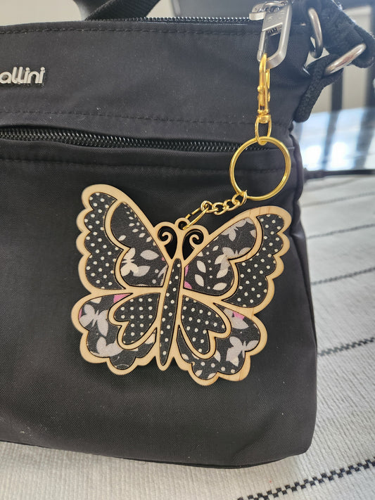 Butterfly Key Chain/ Bag Tag