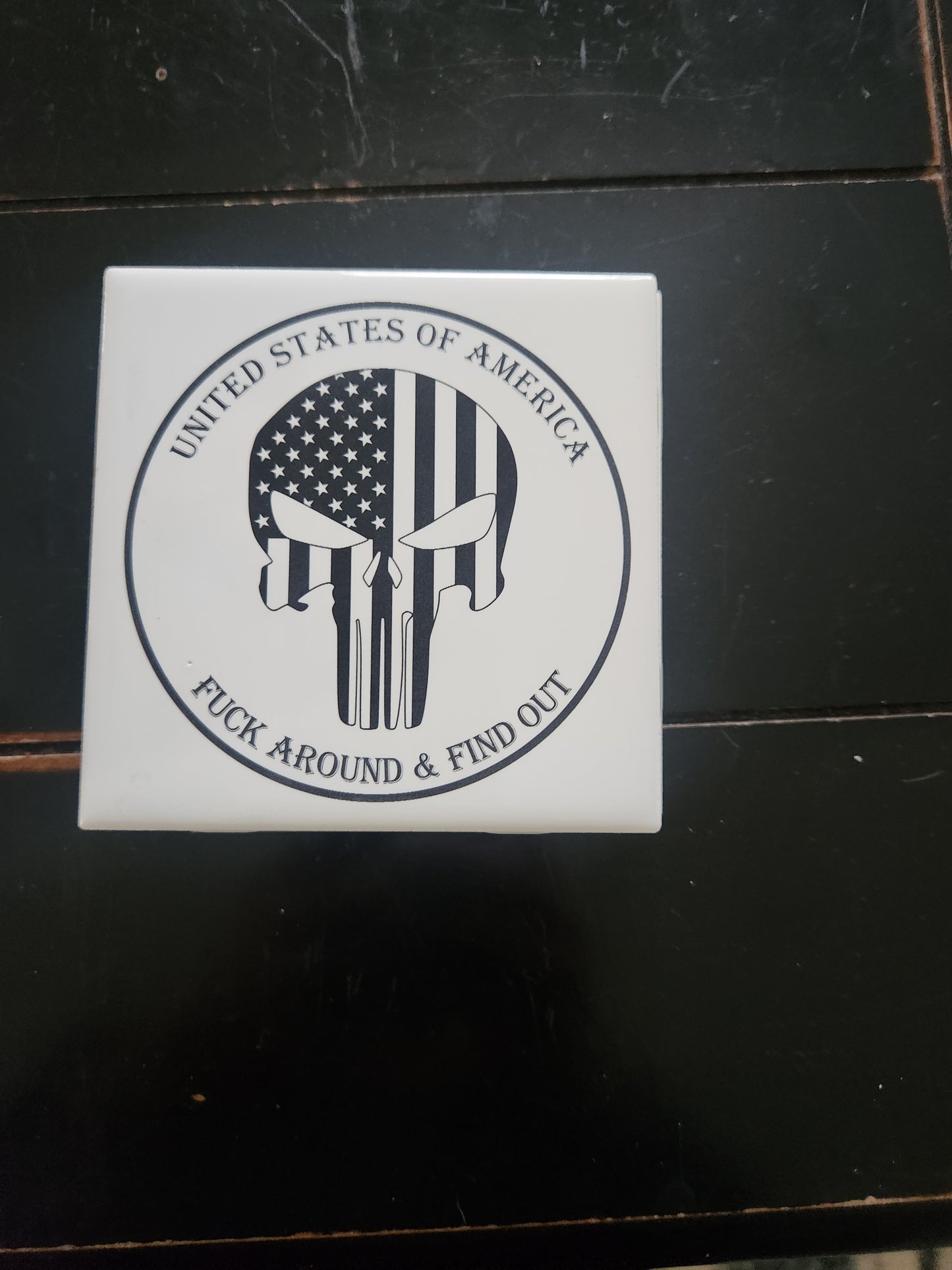 Tile coasters with holder