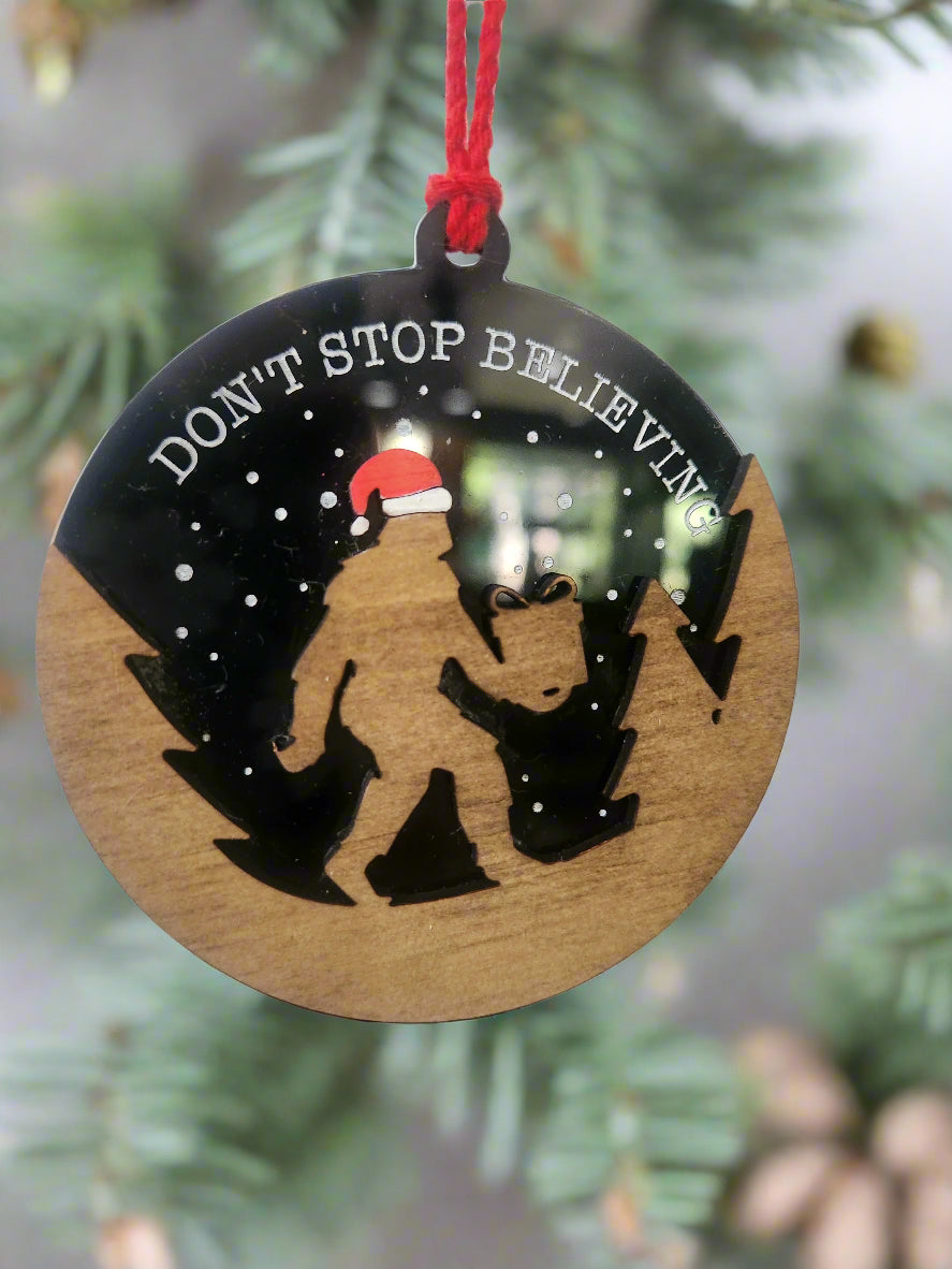 Bigfoot Christmas Ornament
