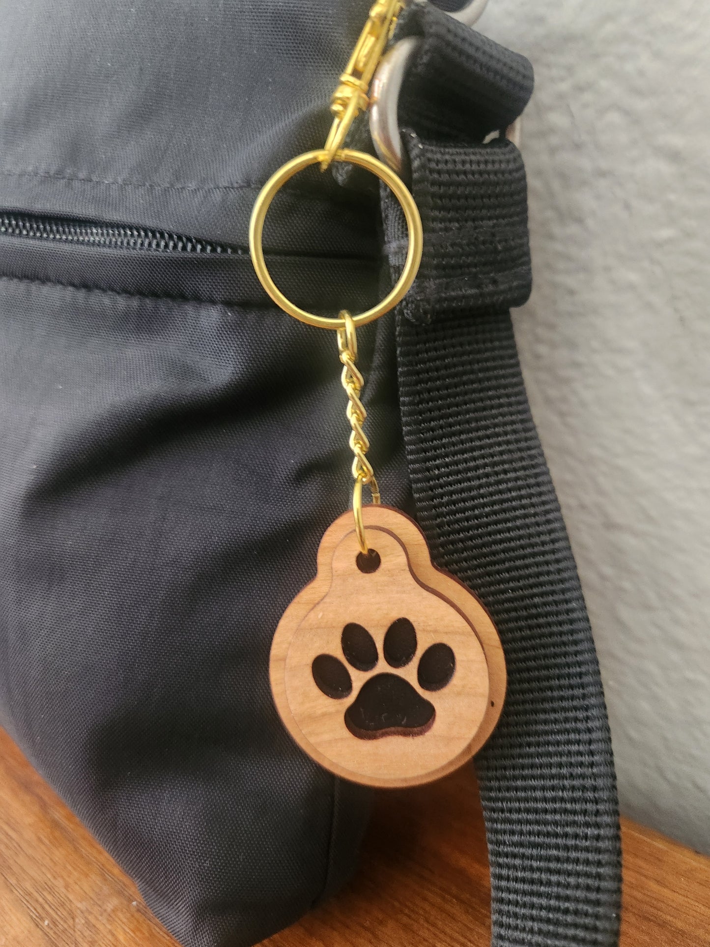 Paw Print Keychain/Bag Tag