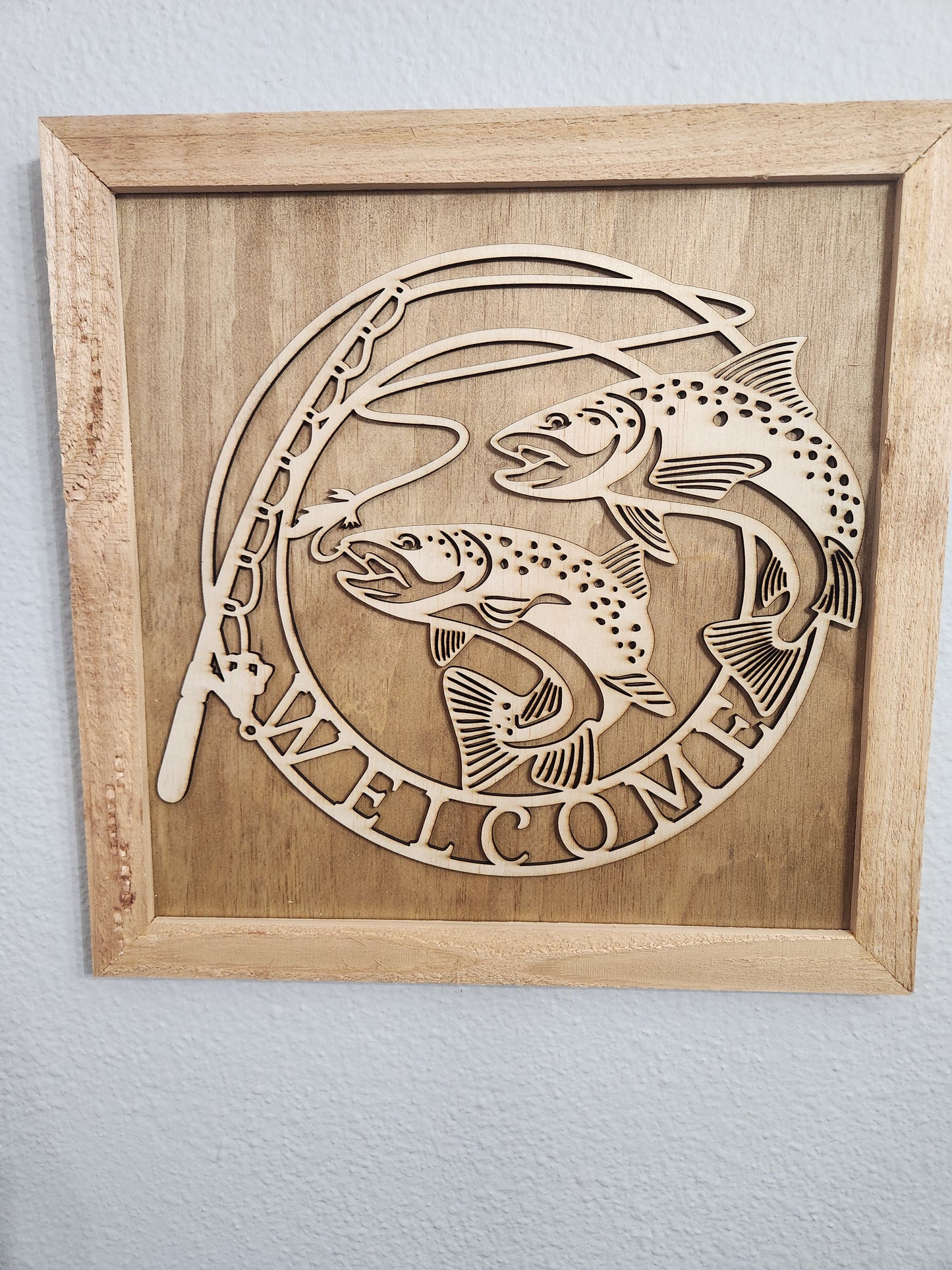 Welcome Fish sign