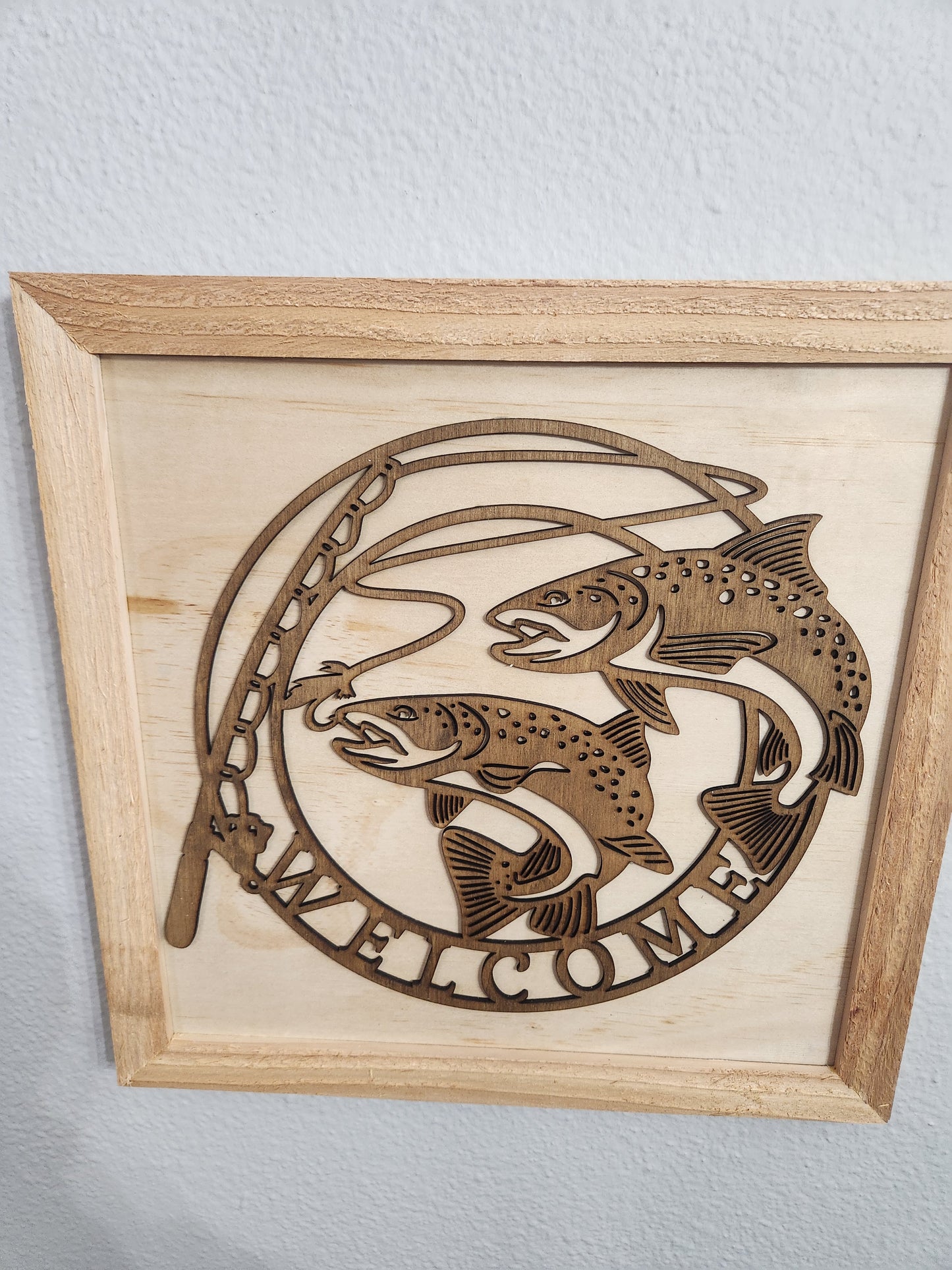 Welcome Fish sign