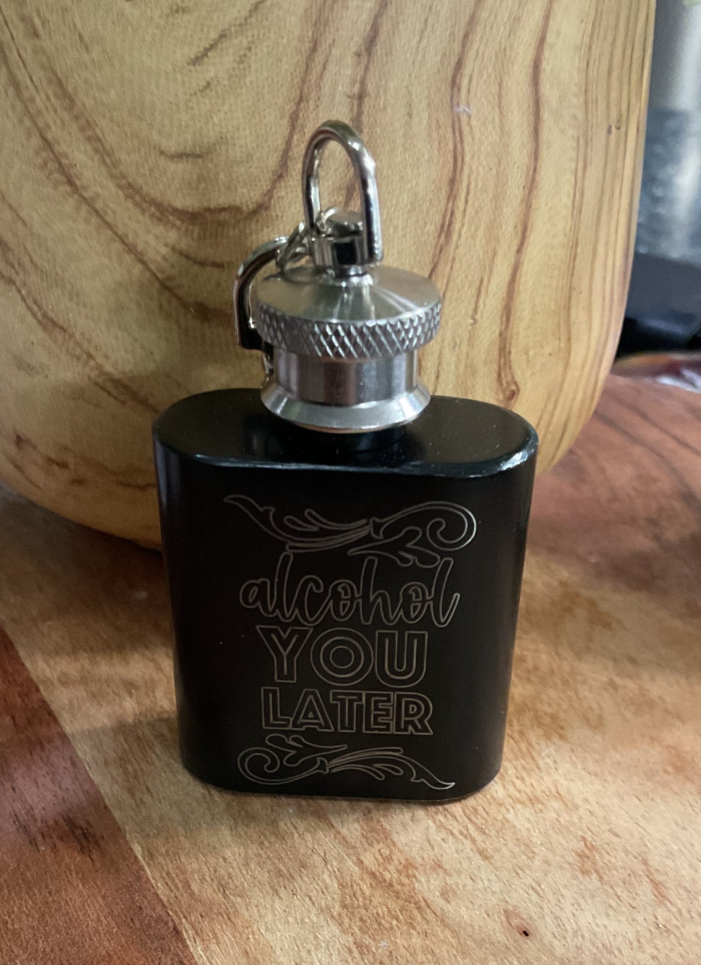 Mini Bag Tag Flask