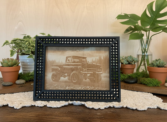 5x7 Engraved Truck