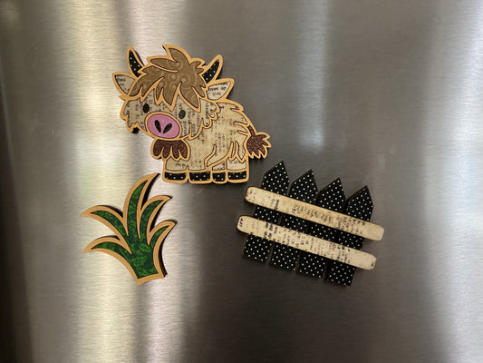 Highland Cow Magnets